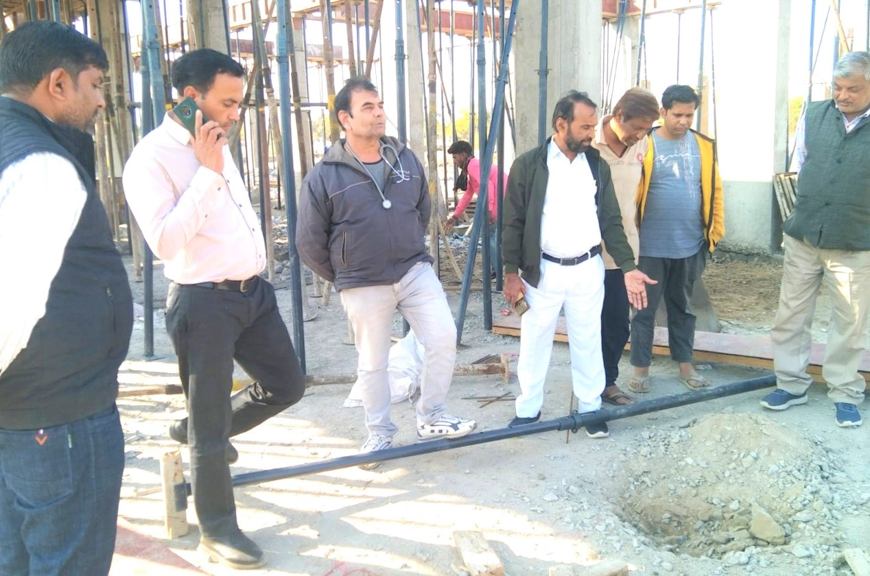 शाहपुरा के जिला अस्पताल भवन के निर्माण की जांच में मिली खामियां