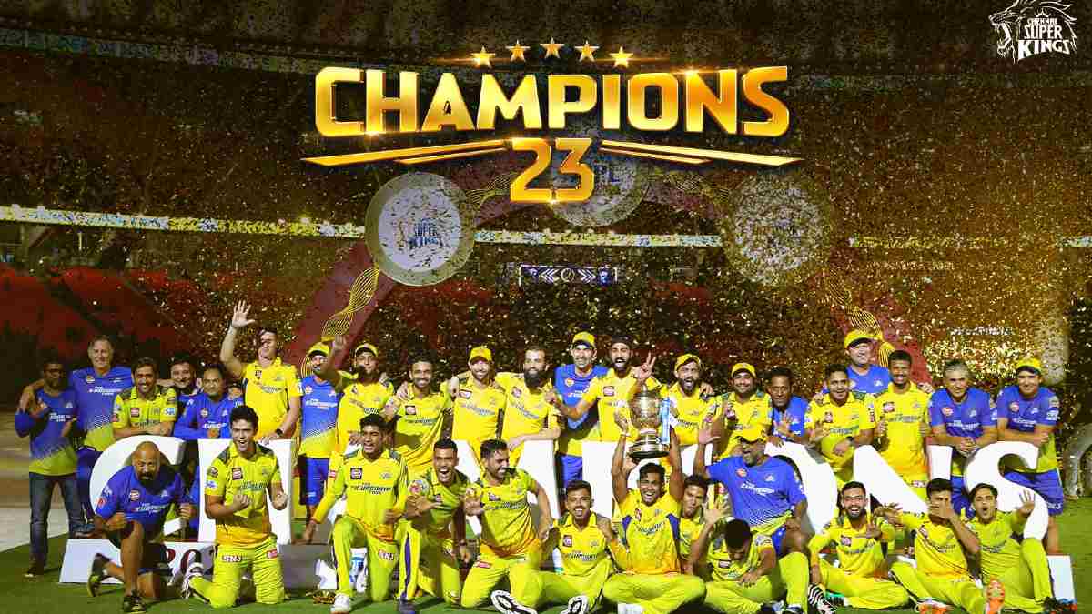 IPL 2023 Final:चेन्नई सुपर किंग्स की टीम बनी आईपीएल चैंपियन