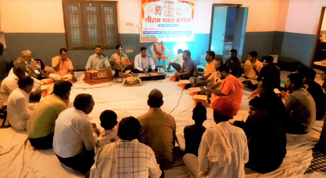 श्री वीर हनुमान धाम सामोद में हुआ सामुहिक संगीतमय सुन्दरकाण्ड पाठ का आयोजन