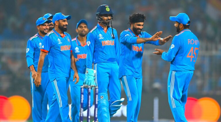 World Cup 2023 – 20 साल बाद भारत की वर्ल्डकप में लगातार आठवीं जीत, जडेजा को 5 विकेट, कोहली का 49वां शतक