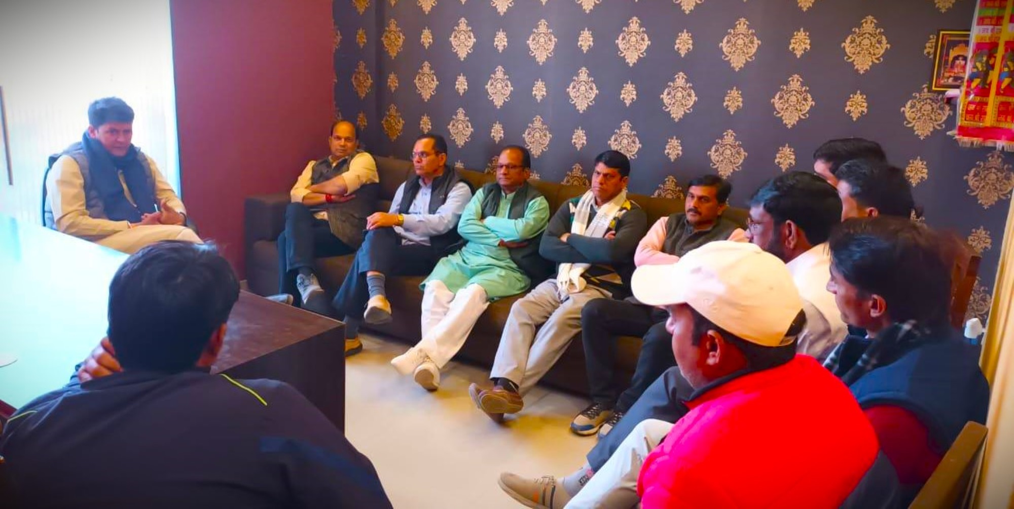 जयपुर में 25 जनवरी को आयोजित होने वाले रोड शो को लेकर पूर्व विधायक रामलाल शर्मा ने ली मीटिंग