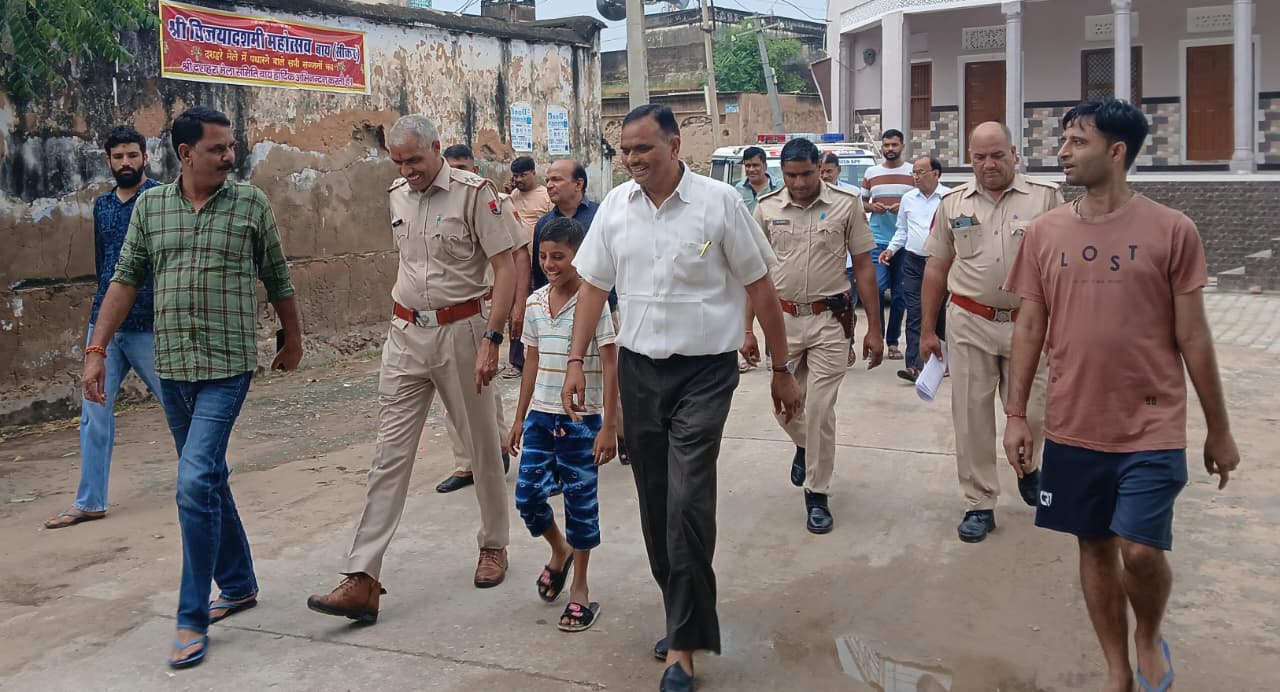 पुलिस प्रशासन ने शेखावाटी के प्रसिद्ध बाय दशहरा मेले का लिया जायजा